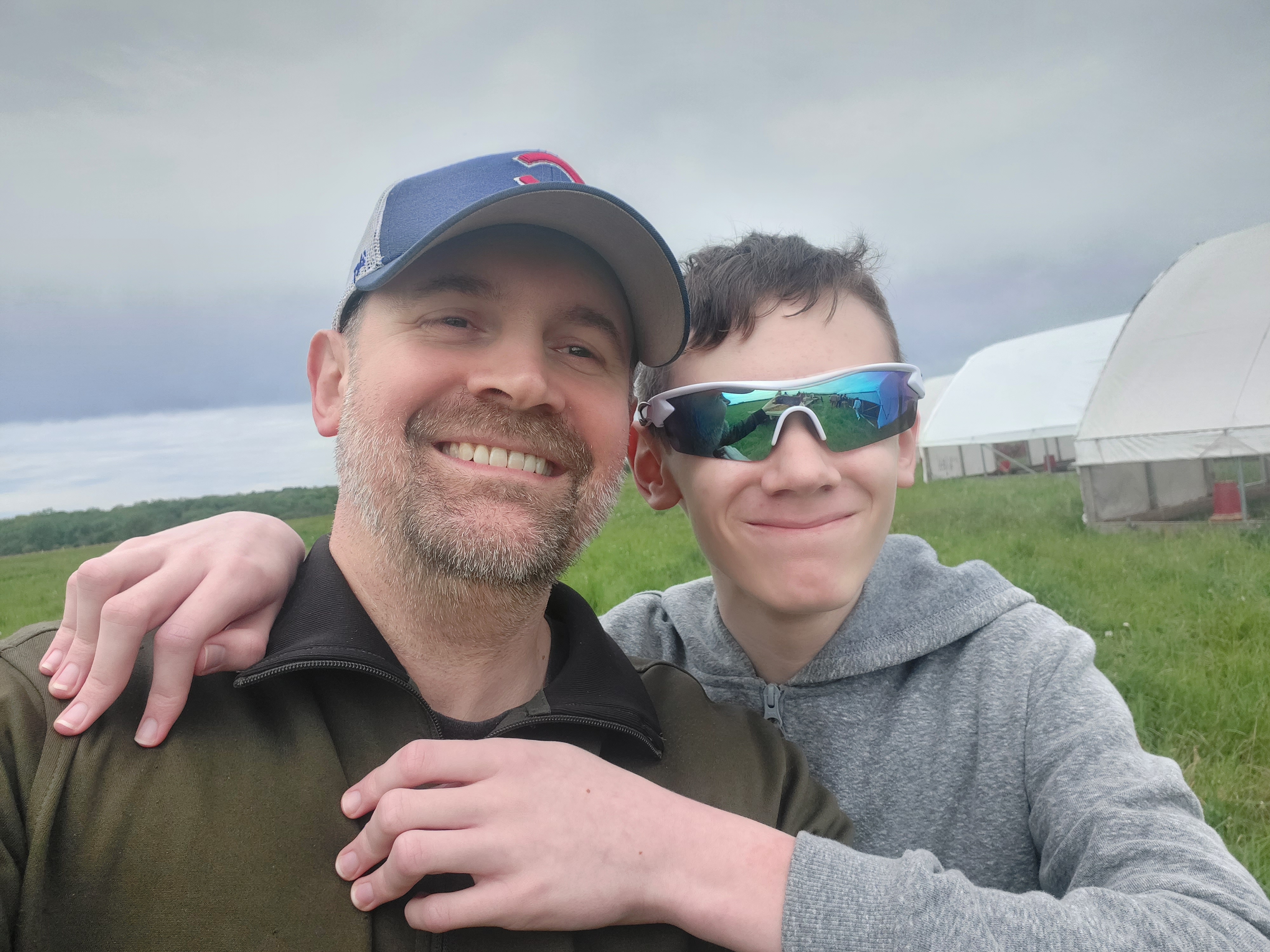 Adam with middle schooler son.